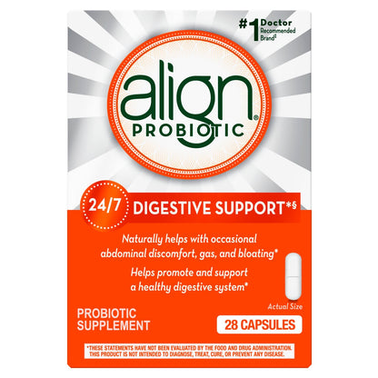 Align Probiotic Supplement Digestive Support 28 Capsules