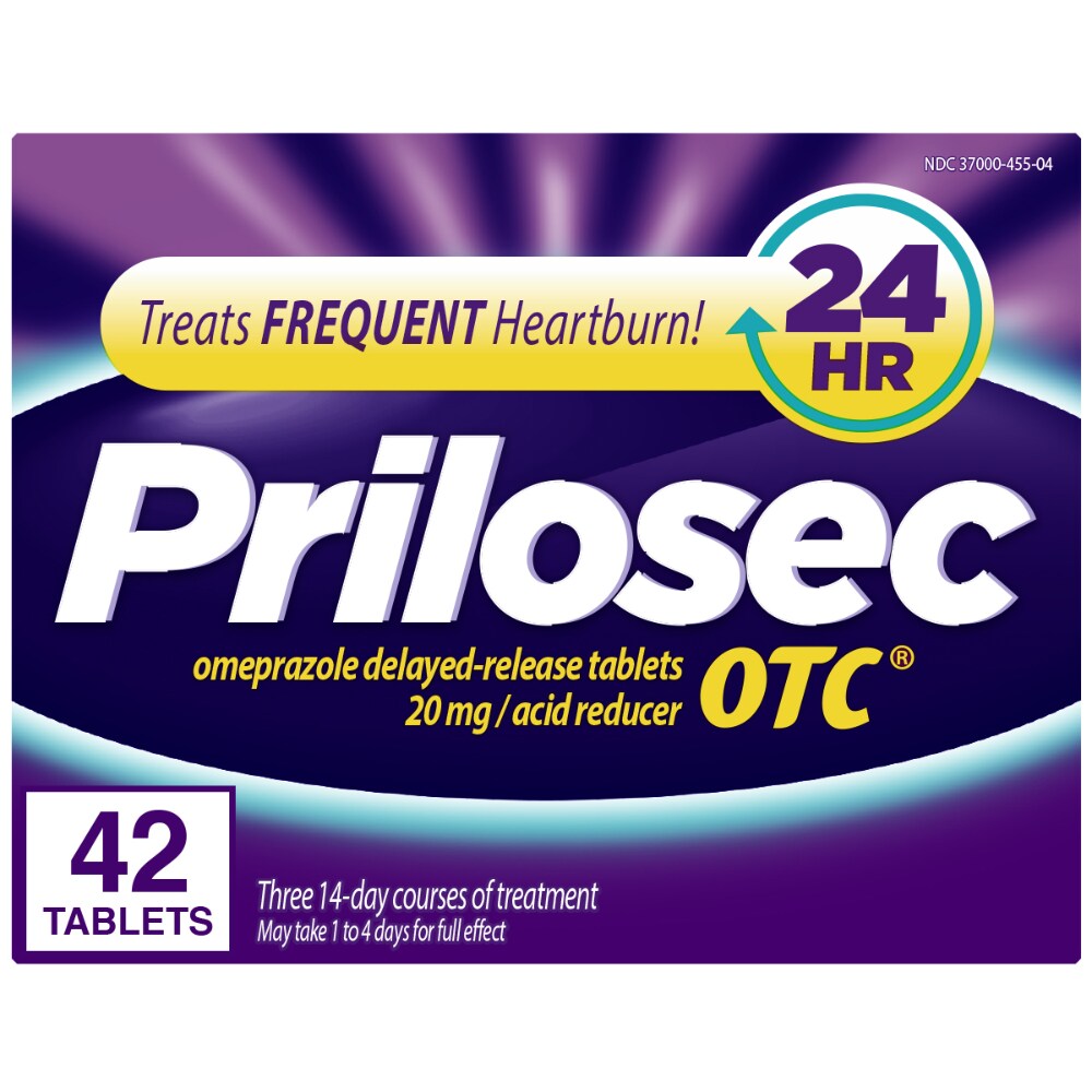 Prilosec Otc Treats Frequent Heartburn 24Hr 14 Tablets