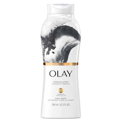 Olay Body Wash Charcoal And Mint Hydrating Glow 22oz