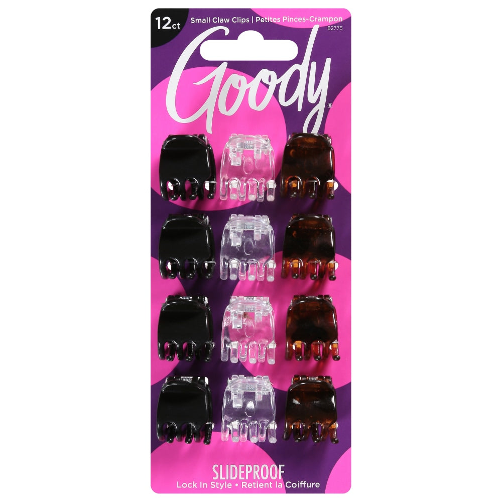 Goody Slideproof Small Spider Claw Clips - Assorted, 6 count