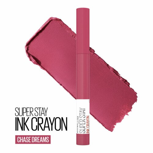 MAYBELLINE New York Super Stay Ink Crayon Lipstick Matte Longwear Lipstick Makeup, Chase Dreams, 0.04 oz