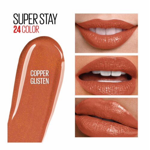 Maybelline Super Stay 24 2-Step Long Lasting Liquid Lipstick, Copper Glisten, 1 kit