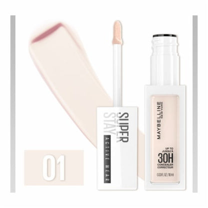 MAYBELLINE New York Super Stay Longwear Liquid Concealer Up To 30 Hr Wear, 01, 0.33 oz
