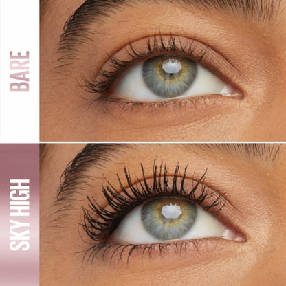 MAYBELLINE New York Lash Sensational Sky High Washable Mascara Makeup, 804 True Brown, 0.24 oz
