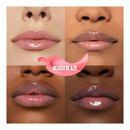 MAYBELLINE New York Lifter Plump Lip Plumping Gloss Makeup, 001 Blush Blaze, 0.18 oz