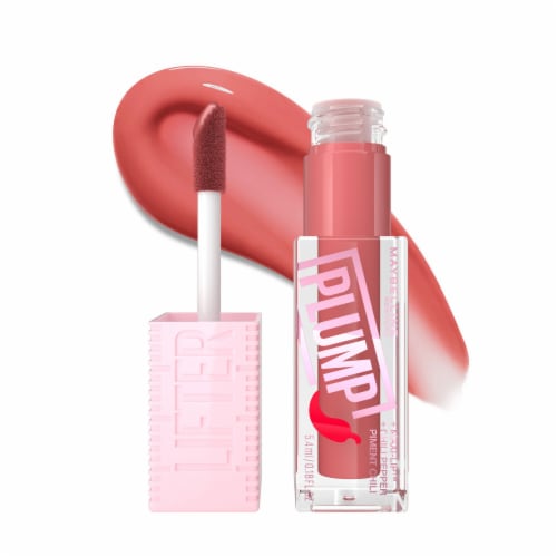 MAYBELLINE New York Lifter Plump Lip Plumping Gloss Makeup, 005 Peach Fever, 0.18 oz