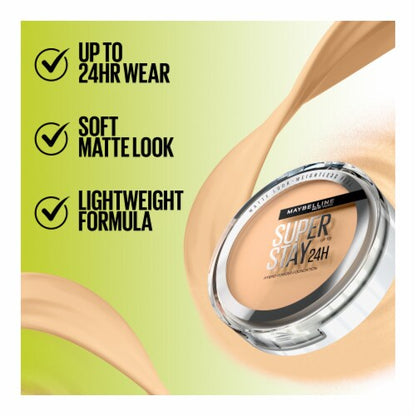 MAYBELLINE New York Super Stay Up To 24Hr Hybrid Powder-Foundation, 310, 0.21 oz