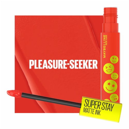 MAYBELLINE New York Super Stay Matte Ink Liquid Lip Color, Moodmakers Lipstick Collection, Pleasure Seeker