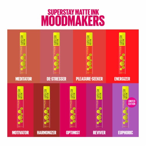 MAYBELLINE New York Super Stay Matte Ink Liquid Lip Color, Moodmakers Lipstick Collection, Motivator