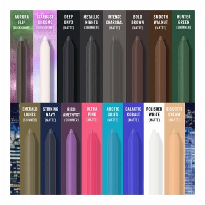 MAYBELLINE New York Tattoo Studio Sharpenable Gel Pencil Longwear Eyeliner Makeup, Aurora Flip, 0.04 oz.