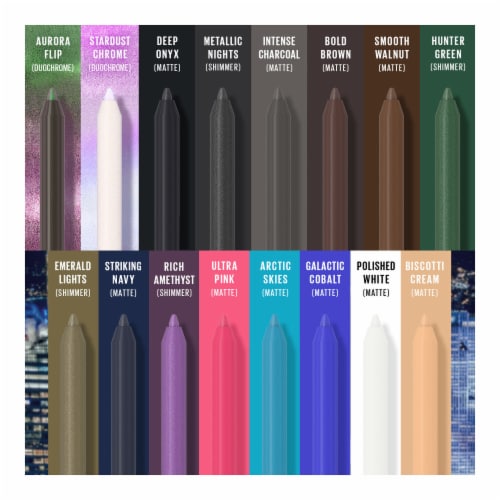 MAYBELLINE New York Tattoo Studio Sharpenable Gel Pencil Longwear Eyeliner Makeup, Aurora Flip, 0.04 oz.