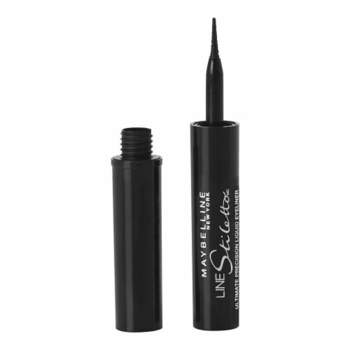 MAYBELLINE New York Line Stiletto Ultimate Precision Liquid Eyeliner, 501 Blackest Black, 0.05 oz