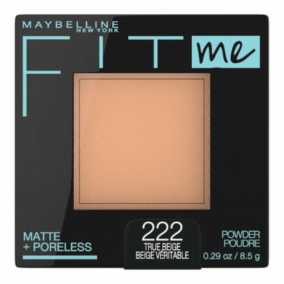 MAYBELLINE New York Fit Me Matte + Poreless Pressed Face Powder Makeup, 222 True Beige, 0.29 oz