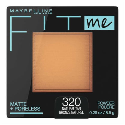 MAYBELLINE New York Fit Me Matte + Poreless Pressed Face Powder Makeup, 320 Natural Tan, 0.29 oz