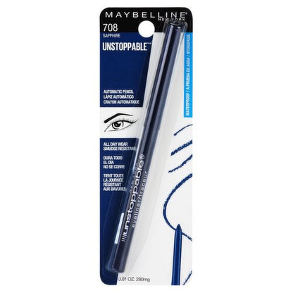 MAYBELLINE New York Unstoppable Mechanical Eyeliner Pencil, Sapphire, 0.01 oz