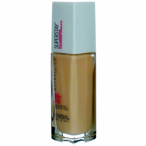 Maybelline Super Stay Longwear Liquid Foundation, Up to 30HR Wear, 102 Fair Porcelain, 1 fl oz
