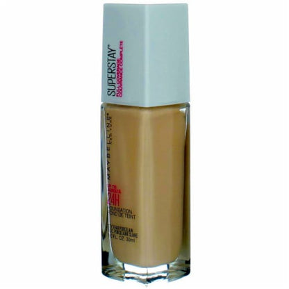 Maybelline Super Stay Longwear Liquid Foundation, Up to 30HR Wear, 102 Fair Porcelain, 1 fl oz