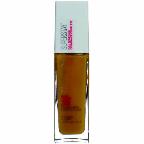Maybelline Super Stay Longwear Liquid Foundation, Up to 30HR Wear, 312 Golden, 1 fl oz