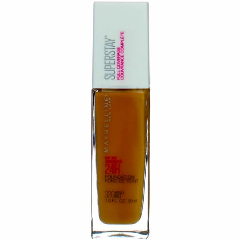 Maybelline Super Stay Longwear Liquid Foundation, Up to 30HR Wear, 320 Honey, 1 fl oz