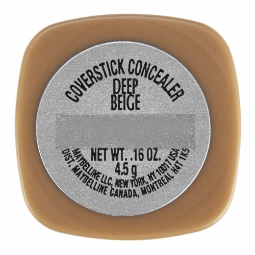 MAYBELLINE New York Cover Stick Corrector Concealer, 145 Deep Beige, 0.16 oz