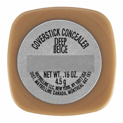 MAYBELLINE New York Cover Stick Corrector Concealer, 145 Deep Beige, 0.16 oz