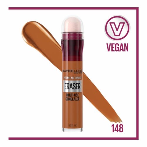 MAYBELLINE New York Instant Age Rewind Eraser Multi-Use Concealer, 148 Hazelnut, 0.2 oz