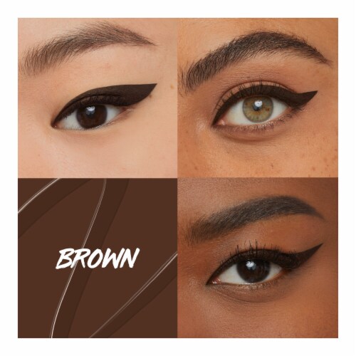 MAYBELLINE New York Master Precise All Day Liquid Eyeliner Makeup, 111 Brown, 0.034 oz