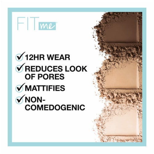 MAYBELLINE New York Fit Me Matte + Poreless Pressed Face Powder Makeup, 355 Coconut, 0.29 oz