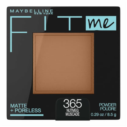 MAYBELLINE New York Fit Me Matte + Poreless Pressed Face Powder Makeup, 365 Nutmeg, 0.29 oz