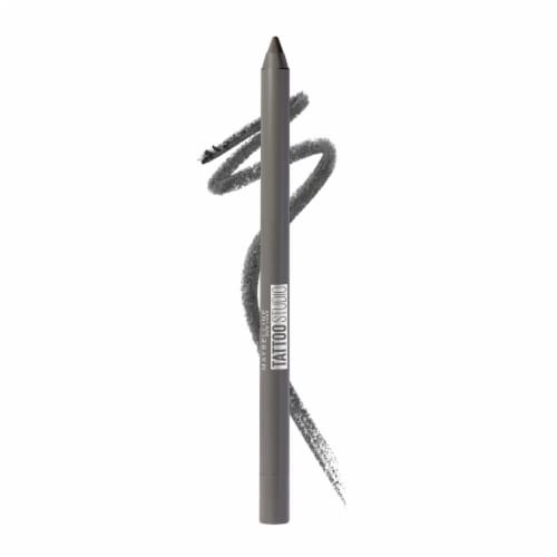 MAYBELLINE New York TattooStudio Sharpenable Gel Pencil Longwear Eyeliner Makeup, Intense Charcoal, 0.04 oz.