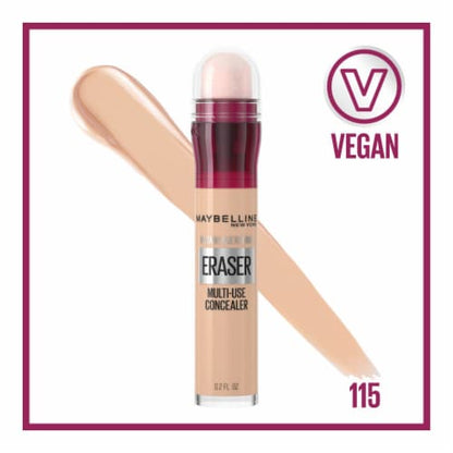 MAYBELLINE New York Instant Age Rewind Eraser Multi-Use Concealer, 115 Warm Light, 0.2 oz