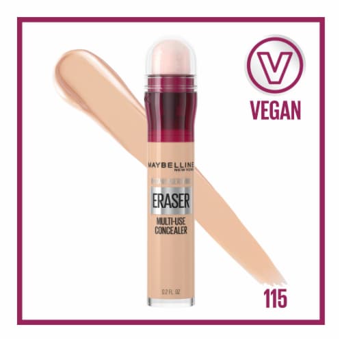 MAYBELLINE New York Instant Age Rewind Eraser Multi-Use Concealer, 115 Warm Light, 0.2 oz