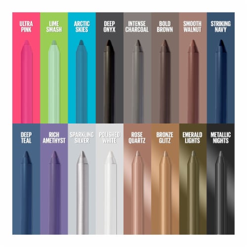 MAYBELLINE New York TattooStudio Sharpenable Gel Pencil Longwear Eyeliner Makeup, Smooth Walnut, 0.04 oz.