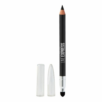 MAYBELLINE New York Line Express Sharpenable Wood Pencil Eyeliner, Soft Black, 0.035 oz