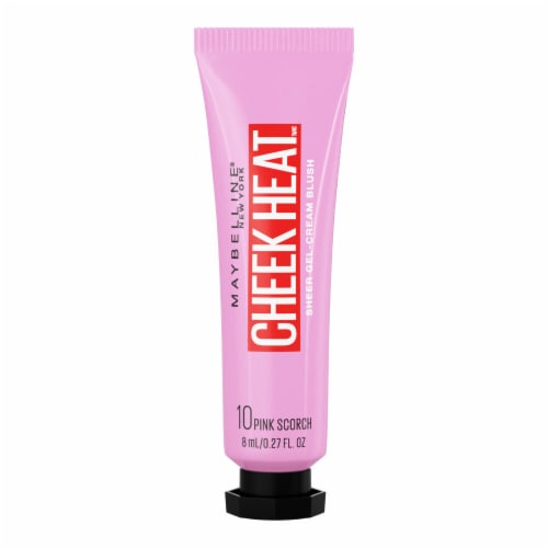 MAYBELLINE New York Cheek Heat Gel-Cream Blush, 010 Pink Scorch, 0.27 oz
