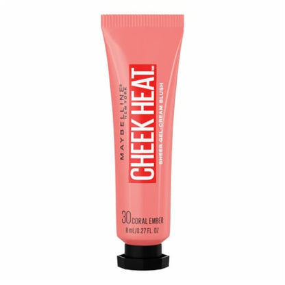 MAYBELLINE New York Cheek Heat Gel-Cream Blush, 030 Coral Ember, 0.27 oz