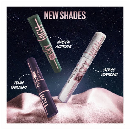 MAYBELLINE New York Lash Sensational Sky High Waterproof Mascara Makeup, 803 Brownish Black, 0.24 oz