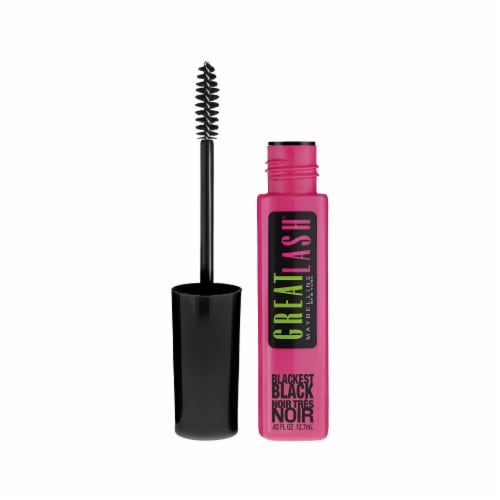 MAYBELLINE New York Great Lash Washable Volumizing Natural-Looking Mascara, Blackest Black, 0.43 oz