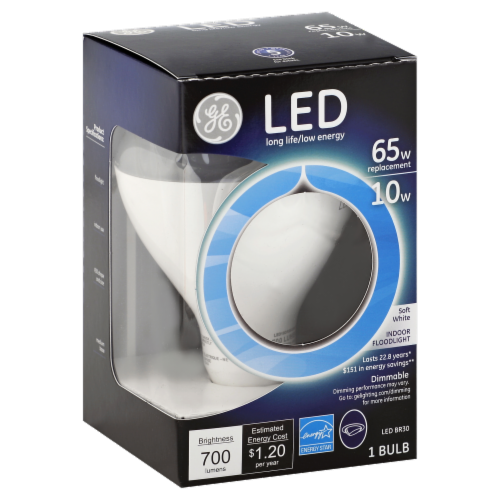 GE 13W LED Soft White Dimmable BR40 Indoor Floodlight Light Bulb