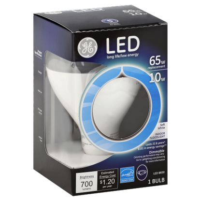 GE 13W LED Soft White Dimmable BR40 Indoor Floodlight Light Bulb
