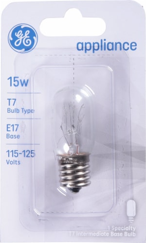 GE 15W Appliance T7 Intermediate Base Light Bulb