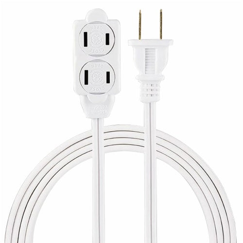 GE EXTEN CORD 3-TAP 6' WHITE