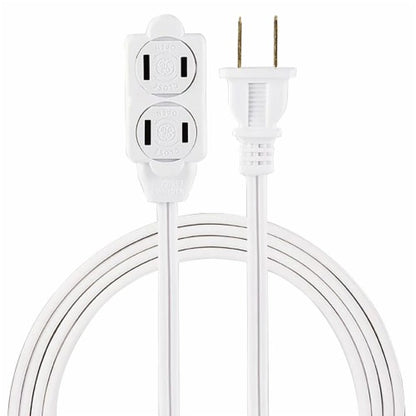 GE EXTEN CORD 3-TAP 6' WHITE