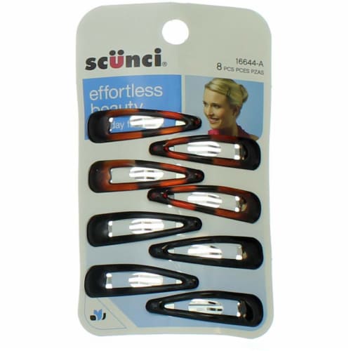 Scünci Effortless Beauty 5.5cm Medium Epoxy Clippies, 4 CT