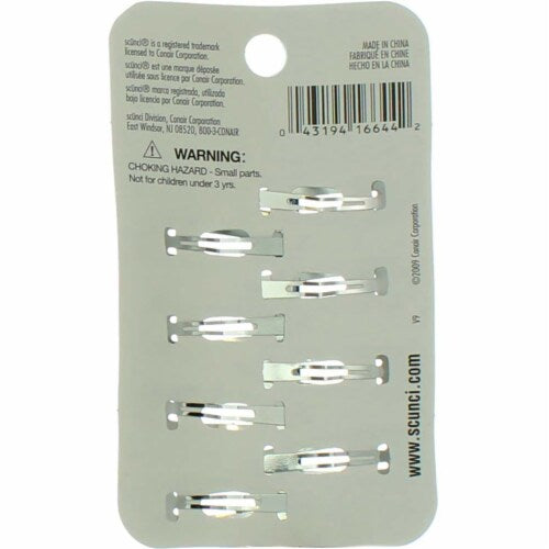 Scünci Effortless Beauty 5.5cm Medium Epoxy Clippies, 4 CT