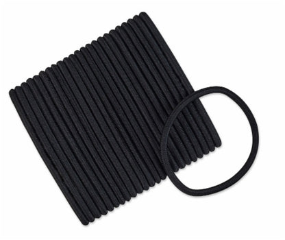 Beauty Thick Hair No-Damage Strong Hold Elastics, Black, 24 CT