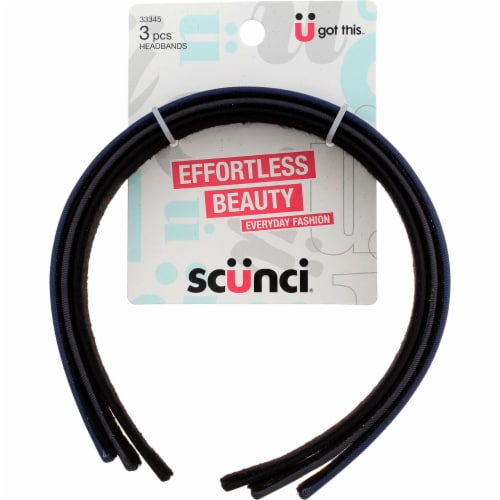 Scunci Effortless Beauty Headbands, Assorted Colors, 8 Ct