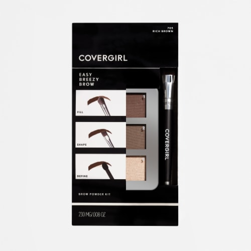 CoverGirl Easy Breezy Brow Powder Kit 705 Rich Brown