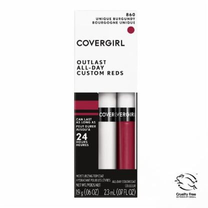 COVERGIRL Outlast All Day Lip Color Custom Reds - 860 Unique Burgundy