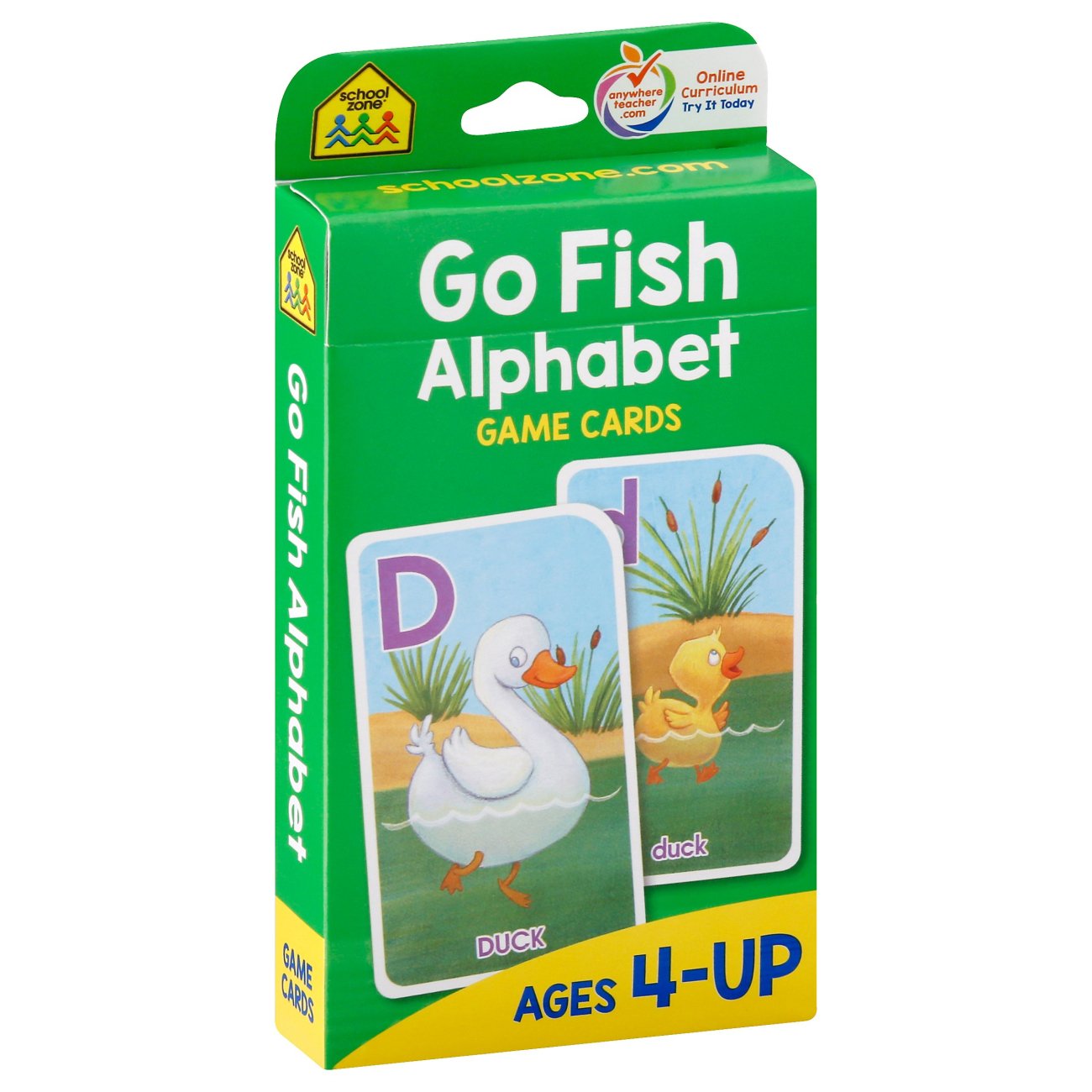 School Zone Go Fish Alphabet Game Cards